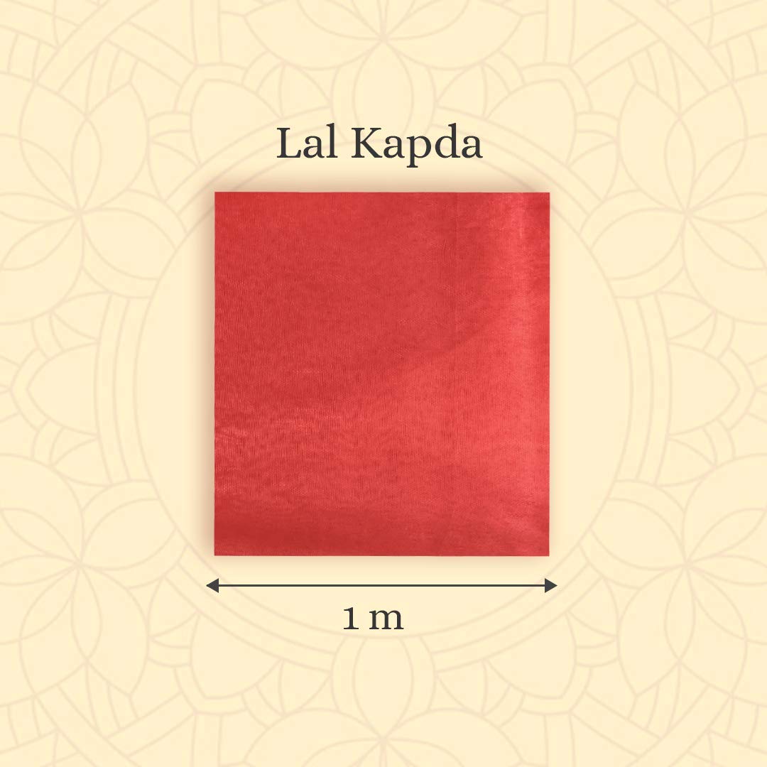 Arham Lal Kapda Red Pooja Cloth (1.25 Meter)